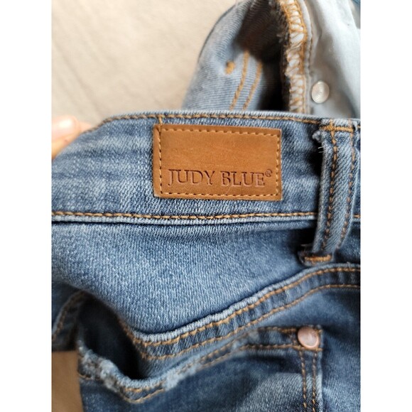 Judy Blue Jeans Womens 5 28x29 Boyfriend Distressed Stretch Mid Rise Modern - Picture 16 of 16